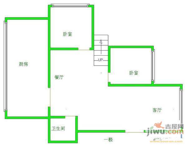 银泰花园5室2厅2卫175㎡户型图