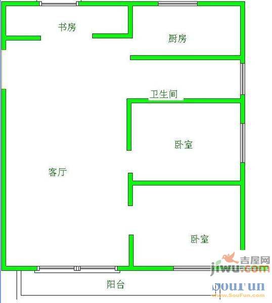 银泰花园5室2厅2卫175㎡户型图