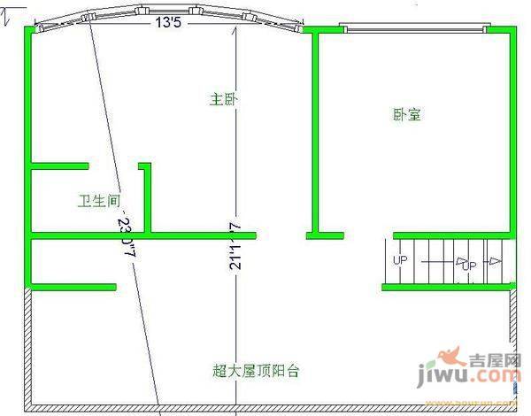 银泰花园5室2厅2卫175㎡户型图