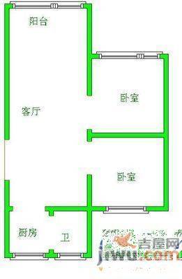 世纪园2室2厅1卫86㎡户型图