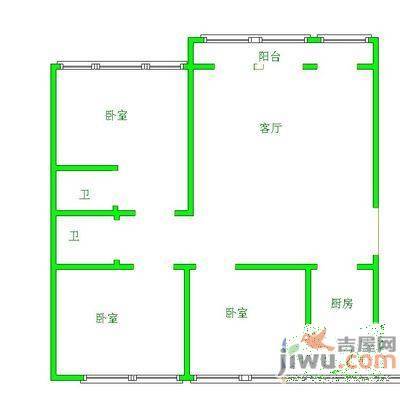 中天世纪新城3室2厅2卫138㎡户型图