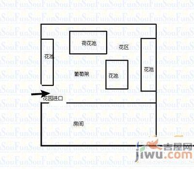 海马小区2室1厅1卫56㎡户型图