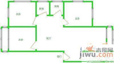 华玉小区3室2厅1卫户型图