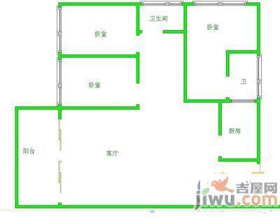 中天花园玉兰园4室2厅2卫160㎡户型图