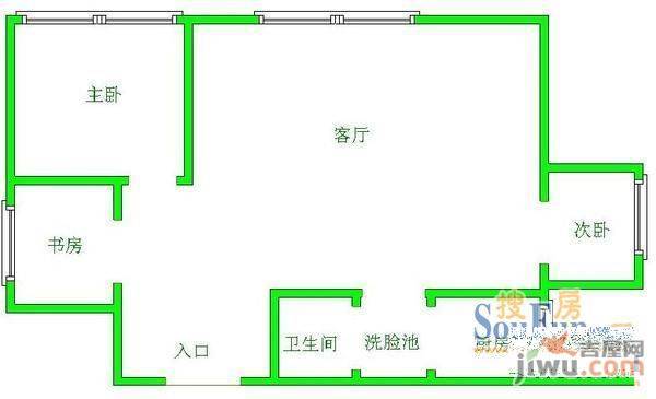 中天花园玉兰园4室2厅2卫160㎡户型图