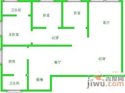 中天花园玉兰园4室2厅2卫160㎡户型图