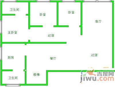 中天花园玉兰园4室2厅2卫160㎡户型图