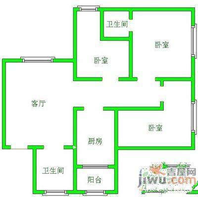 中天花园玉兰园4室2厅2卫160㎡户型图