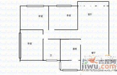 中天花园玉兰园4室2厅2卫160㎡户型图