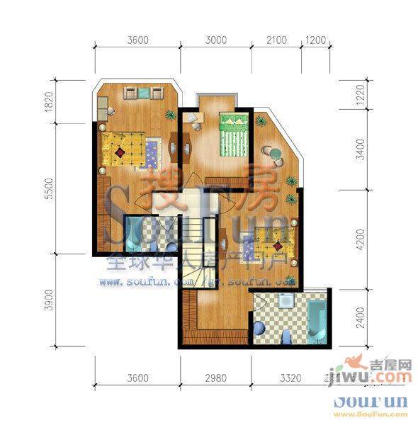 贵橡大厦3室1厅1卫户型图