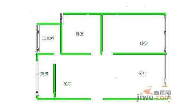 三江小区3室2厅2卫110㎡户型图