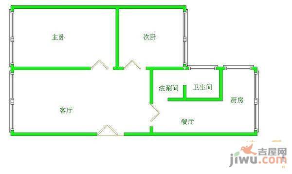 三江小区3室2厅2卫110㎡户型图