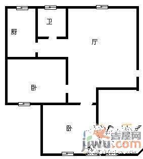 茶花小区2室1厅1卫78㎡户型图