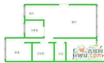 茶花小区2室1厅1卫78㎡户型图