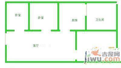 大理小区3室1厅1卫101㎡户型图