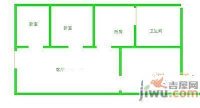 大理小区3室1厅1卫101㎡户型图