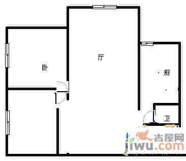 智诚大厦2室2厅1卫94㎡户型图