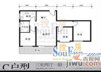 天虹花园3室2厅1卫户型图