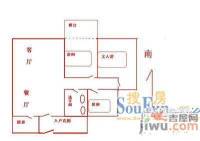 天源大厦3室2厅1卫户型图