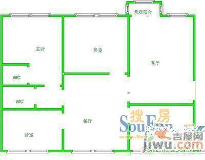 兴隆寨4室2厅2卫户型图