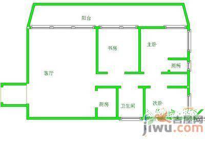 鸿基景苑3室2厅2卫142㎡户型图