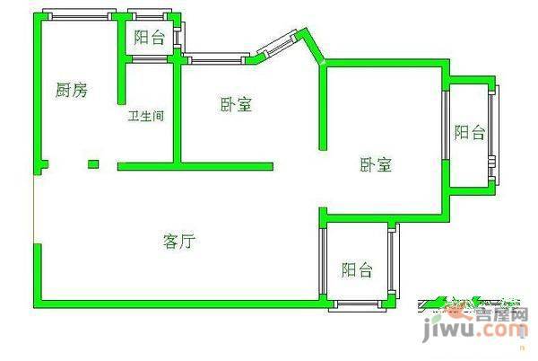 众福家园3室2厅2卫137㎡户型图