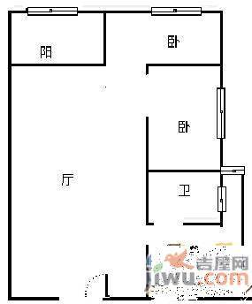 众福家园3室2厅2卫137㎡户型图