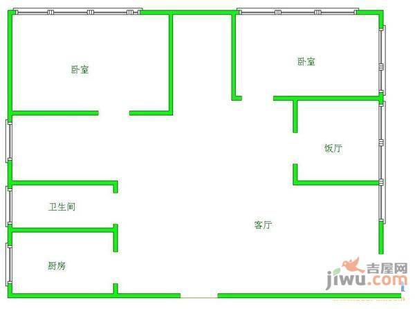 众福家园3室2厅2卫137㎡户型图