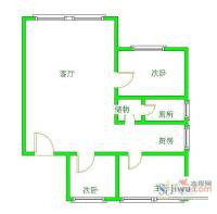 公园北路口房改房3室1厅1卫户型图