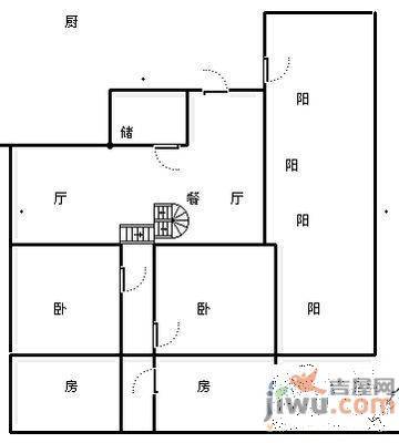 永诚明彩居2室1厅1卫70㎡户型图