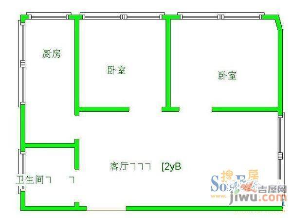 新添菜场小区3室2厅2卫户型图