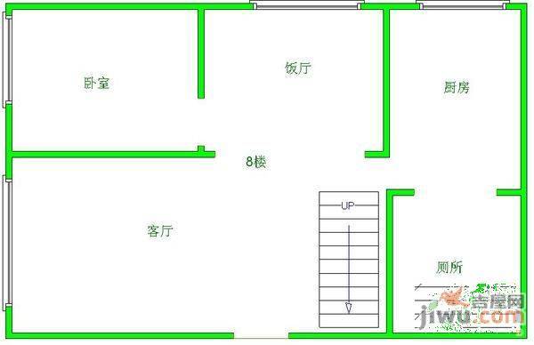 云虹花园2室2厅2卫126㎡户型图