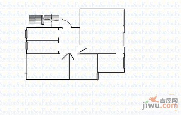 家和花园3室2厅1卫95㎡户型图