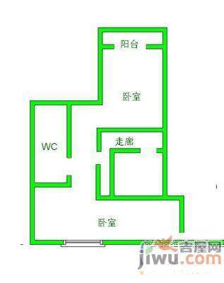 家和花园3室2厅1卫95㎡户型图