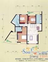 新天地3室2厅1卫户型图