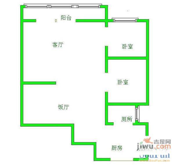 帝豪名都3室2厅2卫144㎡户型图