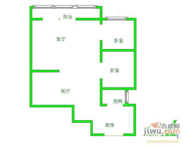 帝豪名都3室2厅2卫144㎡户型图