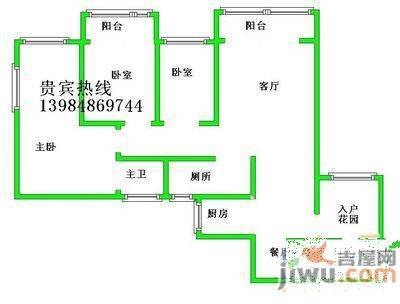 帝豪名都3室2厅2卫144㎡户型图