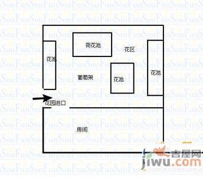 宏福社区3室2厅1卫100㎡户型图