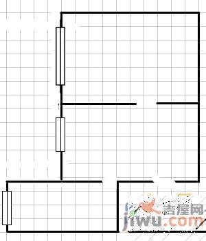 君子巷小区3室1厅1卫92㎡户型图