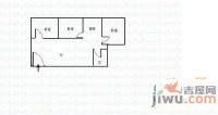 君子巷小区3室1厅1卫92㎡户型图