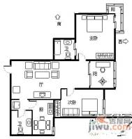 中盛商住楼2室1厅2卫户型图