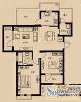 中天御熙谷2室2厅1卫户型图