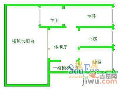 邮政商住楼6室2厅2卫222㎡户型图