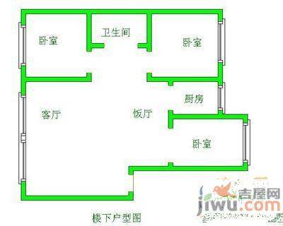 邮政商住楼6室2厅2卫222㎡户型图