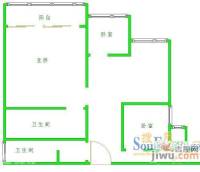 千千代公寓3室1厅2卫户型图