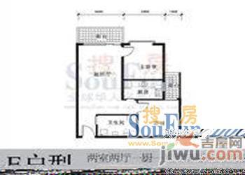 蓝天白云3室1厅1卫103㎡户型图