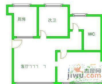 水锦花都二期2室2厅1卫80㎡户型图