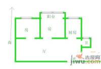 东方大厦2室2厅1卫户型图