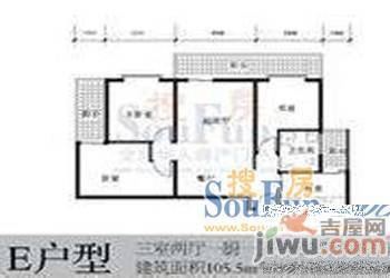 碧海龙珠3室2厅1卫户型图